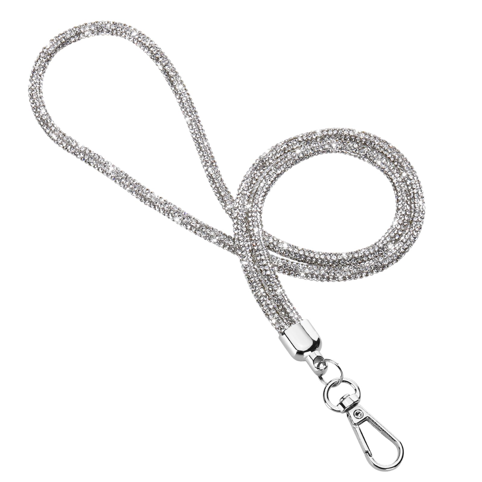 Soleebee Universal Rhinestone Cell Phone Lanyard, 31.5'' Bling Neck Phone Lanyard, Crystal Neck Strap Lanyard for Most Phones