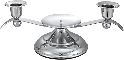 Ziliny Unity - Portavelas de boda con 3 brazos, 11 x 5 x 4 pulgadas, portavelas decorativo de metal para eventos, iglesia, aniversario, fiesta,