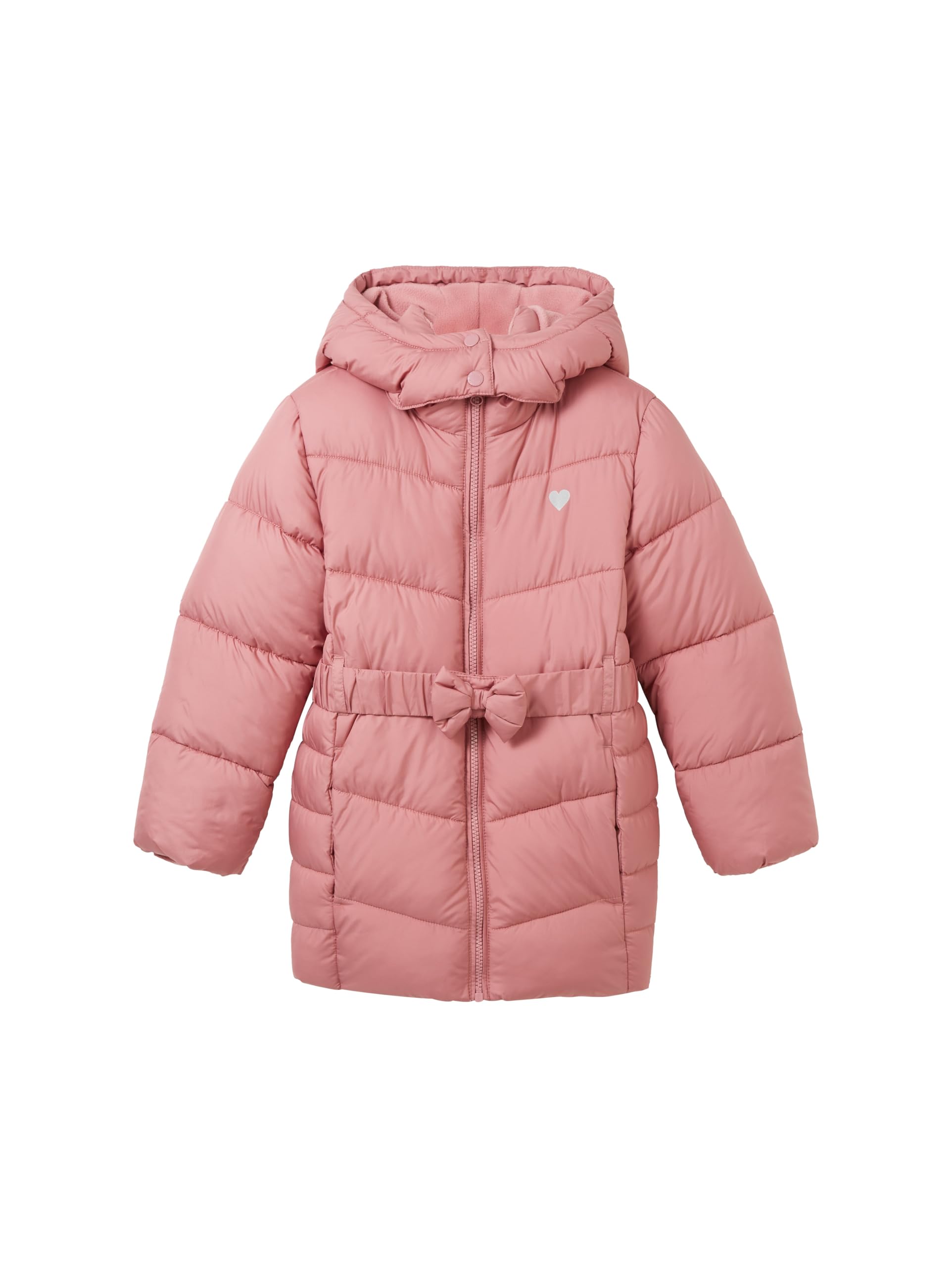 TOM TAILOR Mädchen 1038503 Wintermantel mit Kapuze & Gürtel (1er Pack)
