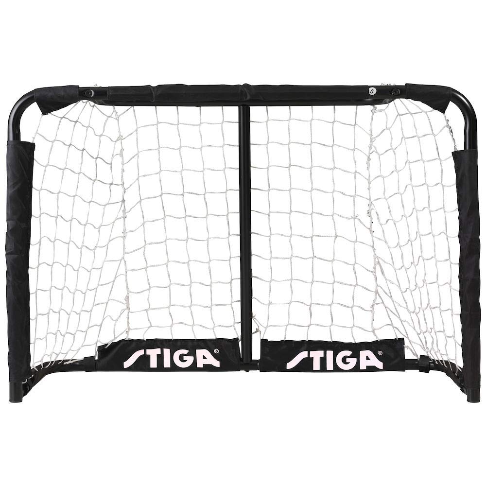 Stiga Pro Football - Portería de fútbol y Hockey, tamaño 79 x 54 cm, Color Negro
