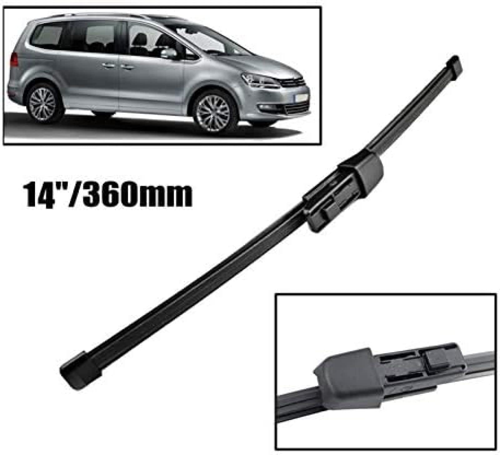 Jeu D'essuie-glaces Avant/arrière Pour VW Sharan II (2010-2022) - RECAMBO - 700mm + 400mm + 325mm - Silencieux Et Sans Traces