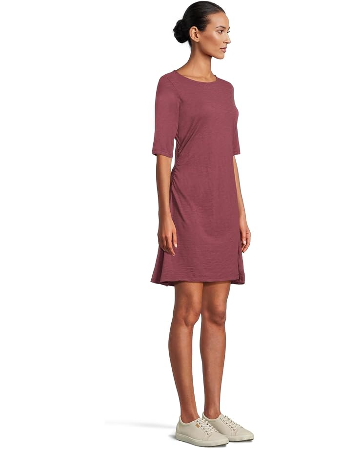 Mod-o-doc Elbow Sleeve Below The Knee Shirred Dress - #2 of 4