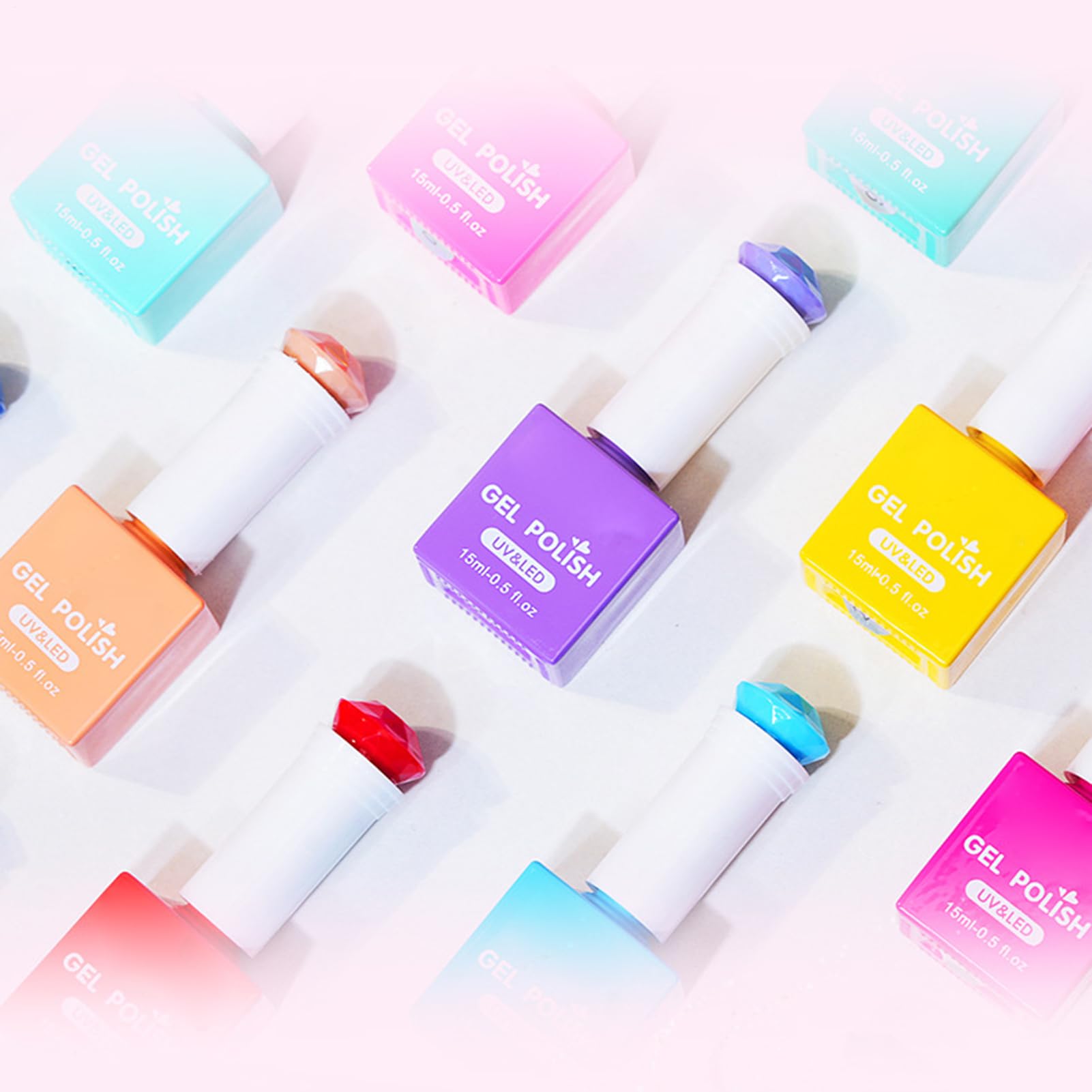 Zestaw Lakierów Hybrydowych 60 Kolorów Szybkoschnący Długotrwały Przyrząd