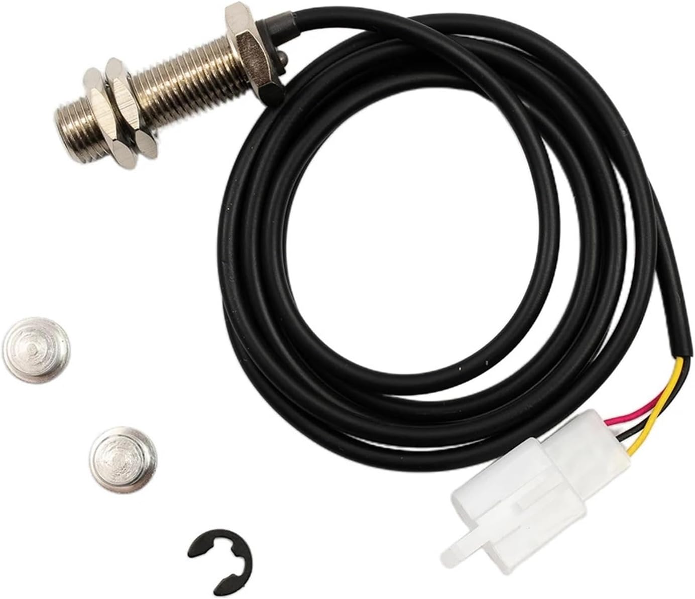2x Magnets Odometer sensor cable Digital For Motorcycle Speedometer Tachometer 1.5m Cable 3-pin Useful