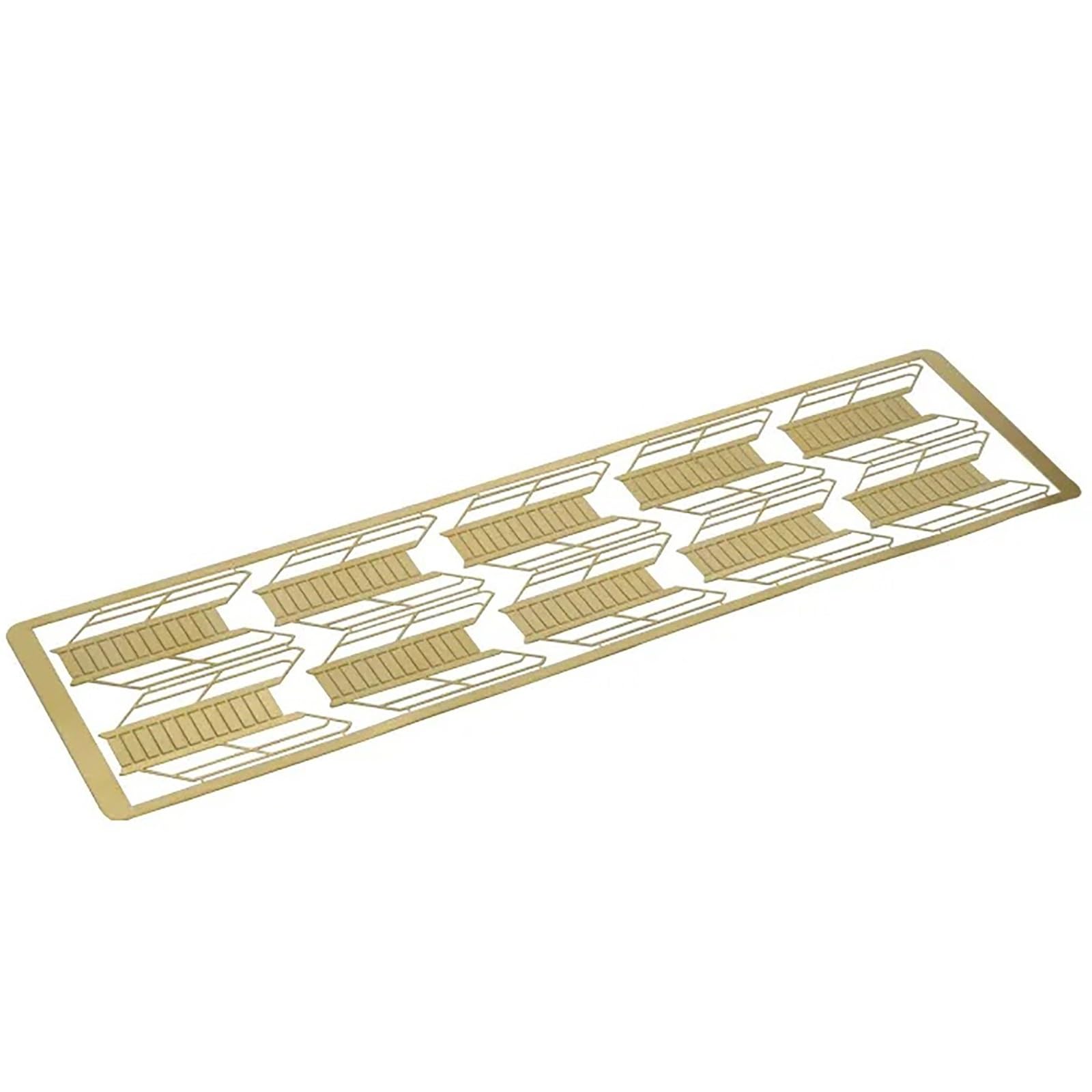 Échelle De Gravure De Modèle De Bateau 1:72 1:100 1:150 1:200, Feuille Gravée en Laiton, Micro Escaliers for Assemblage De Bateau Télécommandé(1/100)