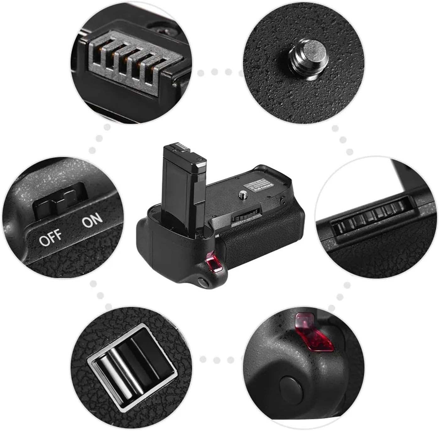 Battery Grip, Vertical Battery Grip Holder,Compatible for Nikon D5300 D3300 D3200 D3100 EN-EL 14 Powered with IR Remote Control