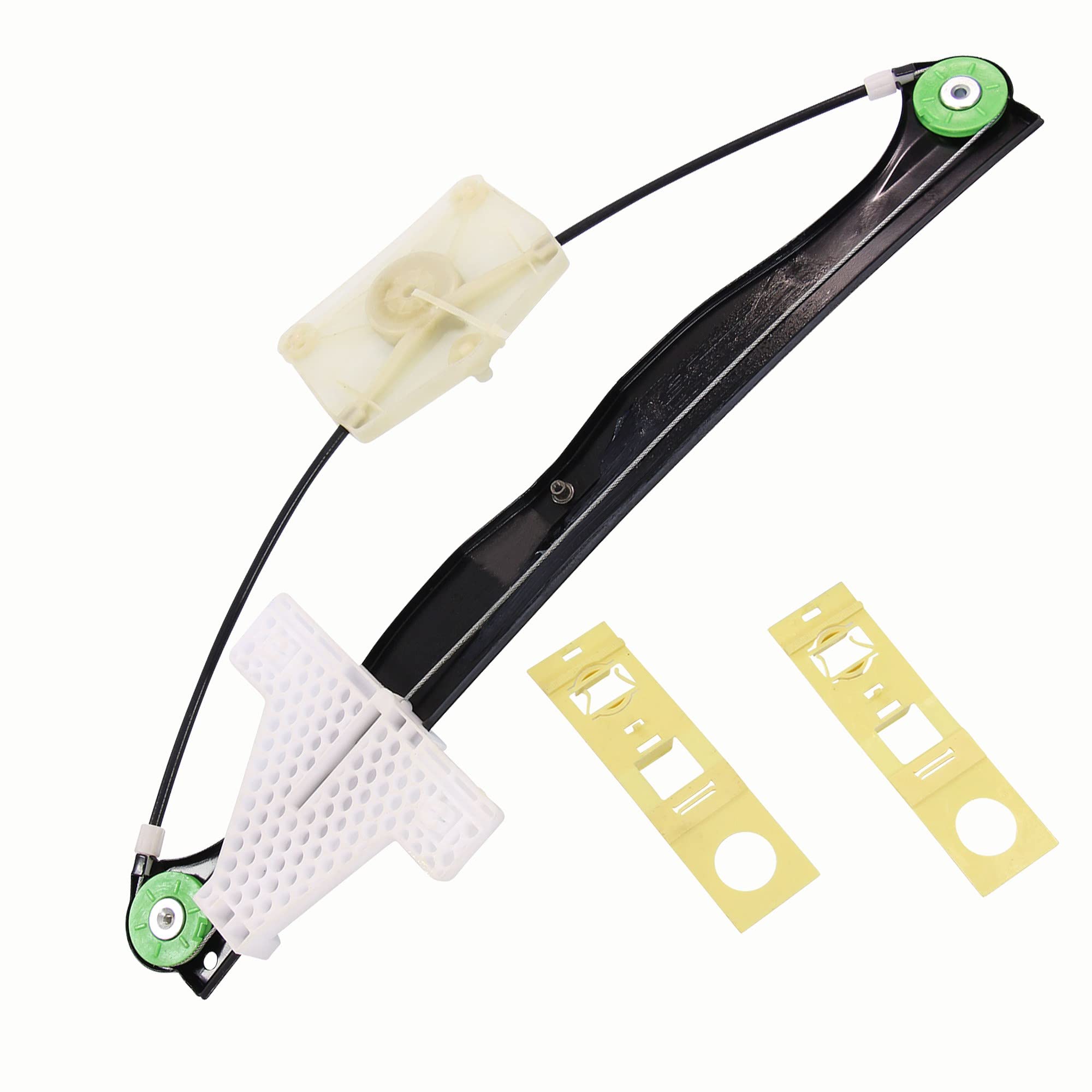BESTPRICE 1x Elevalunas eléctrico trasero izquierdo sin motor eléctrico Compatible con AUDI A3 (8P1), A3 Sportback (8PA)