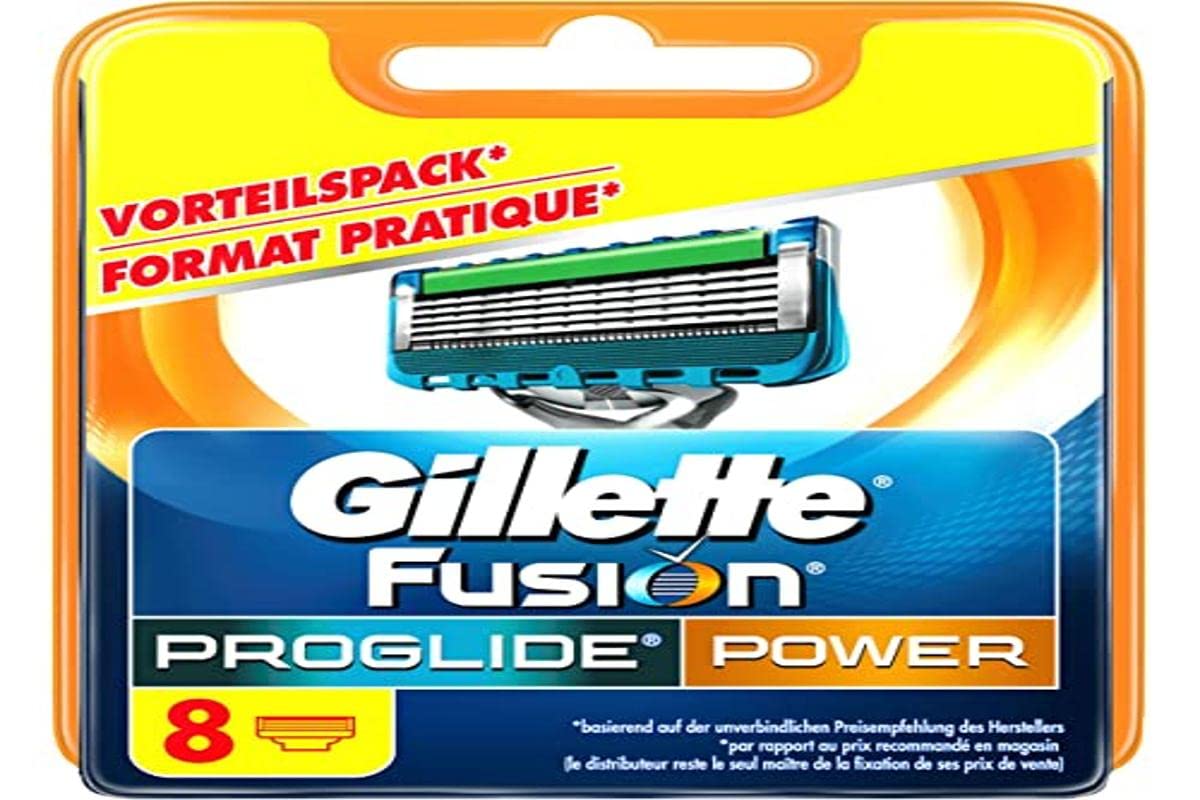 Auslaufmodell Gillette Fusion ProGlide Power Rasierklingen, 8 Stück, standard Verpackung