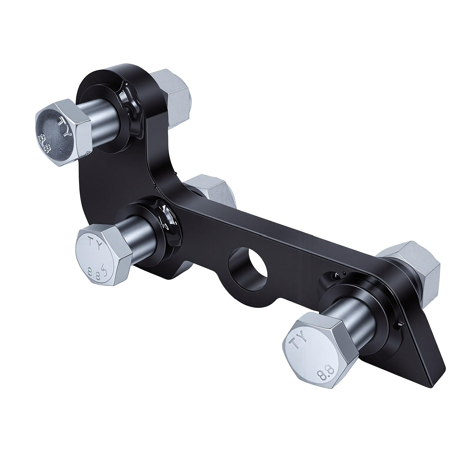 Generic Hydrauliczny Zacisk na Kciuk z 3 Otworami, Stal Wysokiej Jakości, Wyjątkowy Chwyt dla Minikoparek ze Wspornikami L, 1 Zestaw