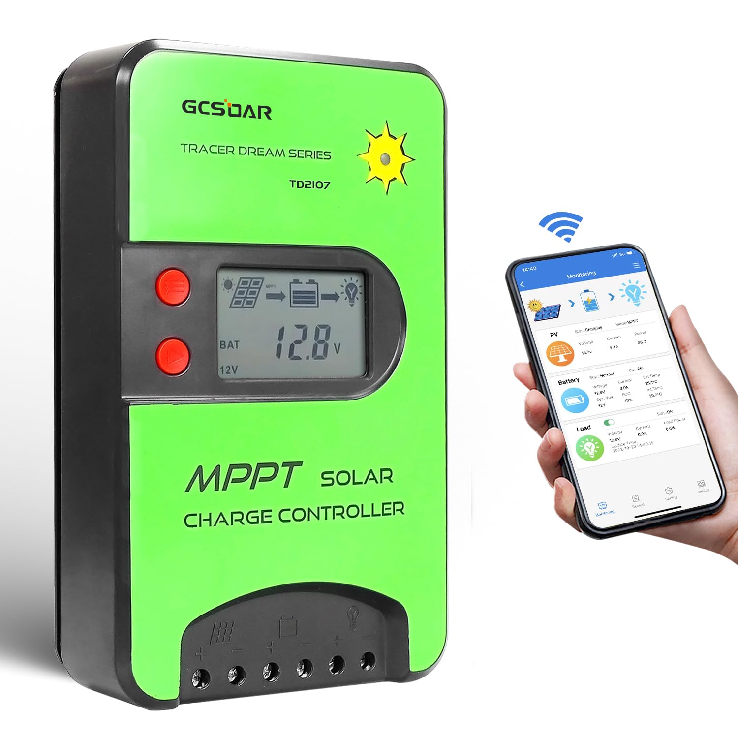 MPPT Solarladeregler 40A mit LCD-Display PV Solarregler 12V 24V Auto Contro3820 MPPT Solarladeregler 40A mit LCD-Display PV Solarregler 12V 24V Auto Contro3820