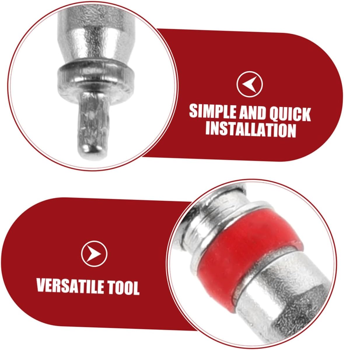 200pcs Tire Valve Stem Core Tool for Motorcycle Car and Bicycle Easy Installation Replacement Parts with High Sealing Design for Stable Tire Pressure