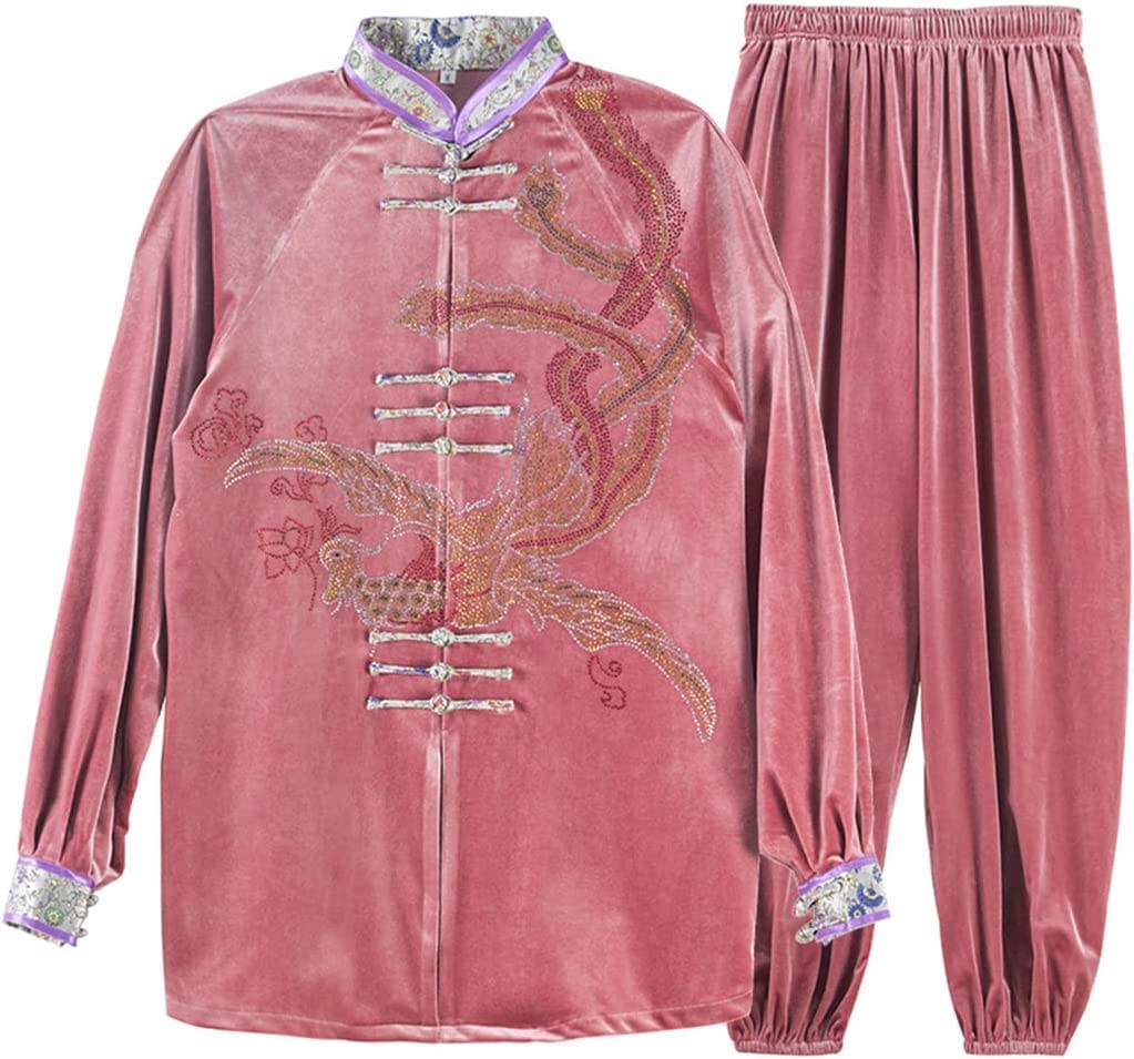 Tai Chi Uniform, Sztuki walki mundur kung fu miękki zestaw kung fu zimowy mundur sztuk walki aksamit ubrania Tai Chi ciepła odzież Wushu dla kobiety Wudang płaszcz męskie ubrania treningowe (kolor: B,