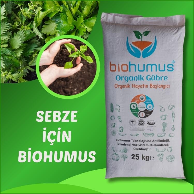 Biohumus SEBZE için, Organik gübre, Organik Sertifikalı, Kök geliştirici, toprak düzenleyici, bitki