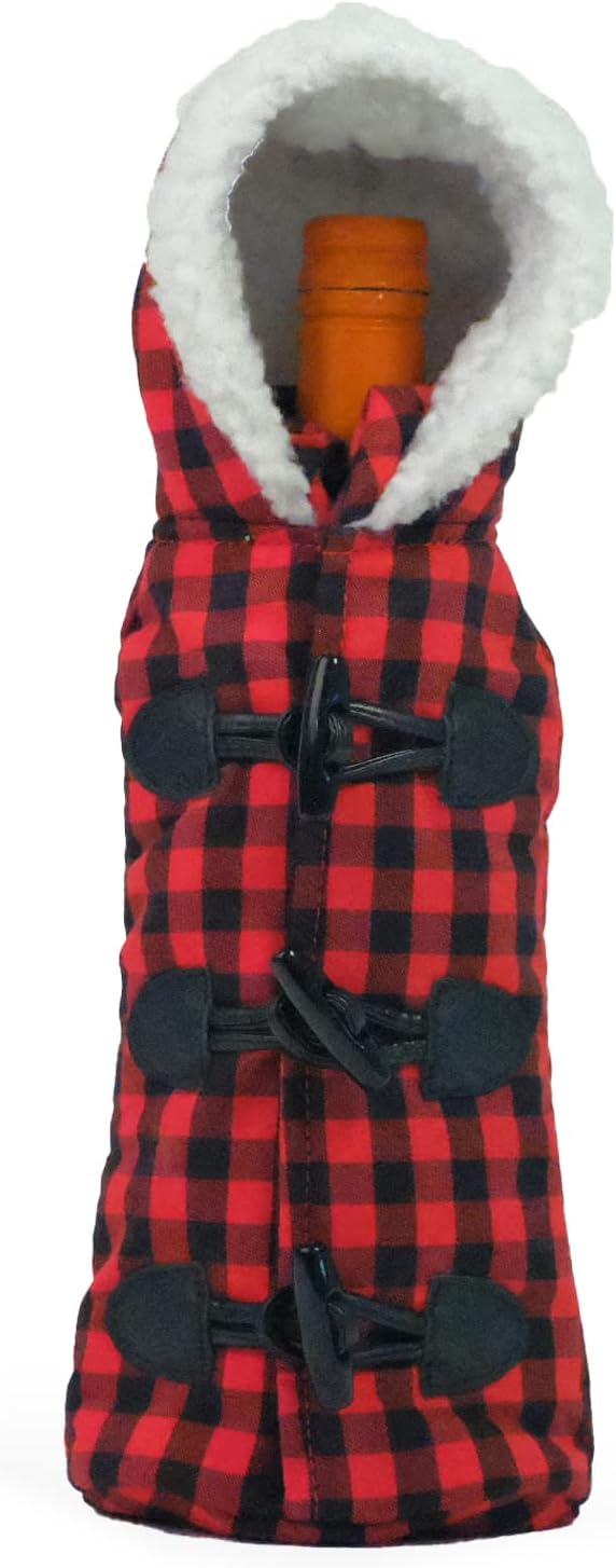 WINE PARKA, LEOPARD COAT BOTTLE ACCESSORY