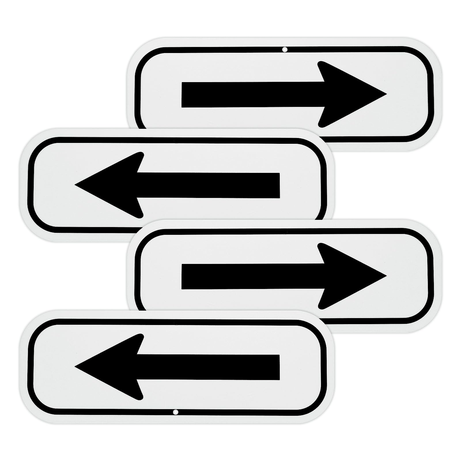 M METERXITY 4-Pack Black Arrow Signs