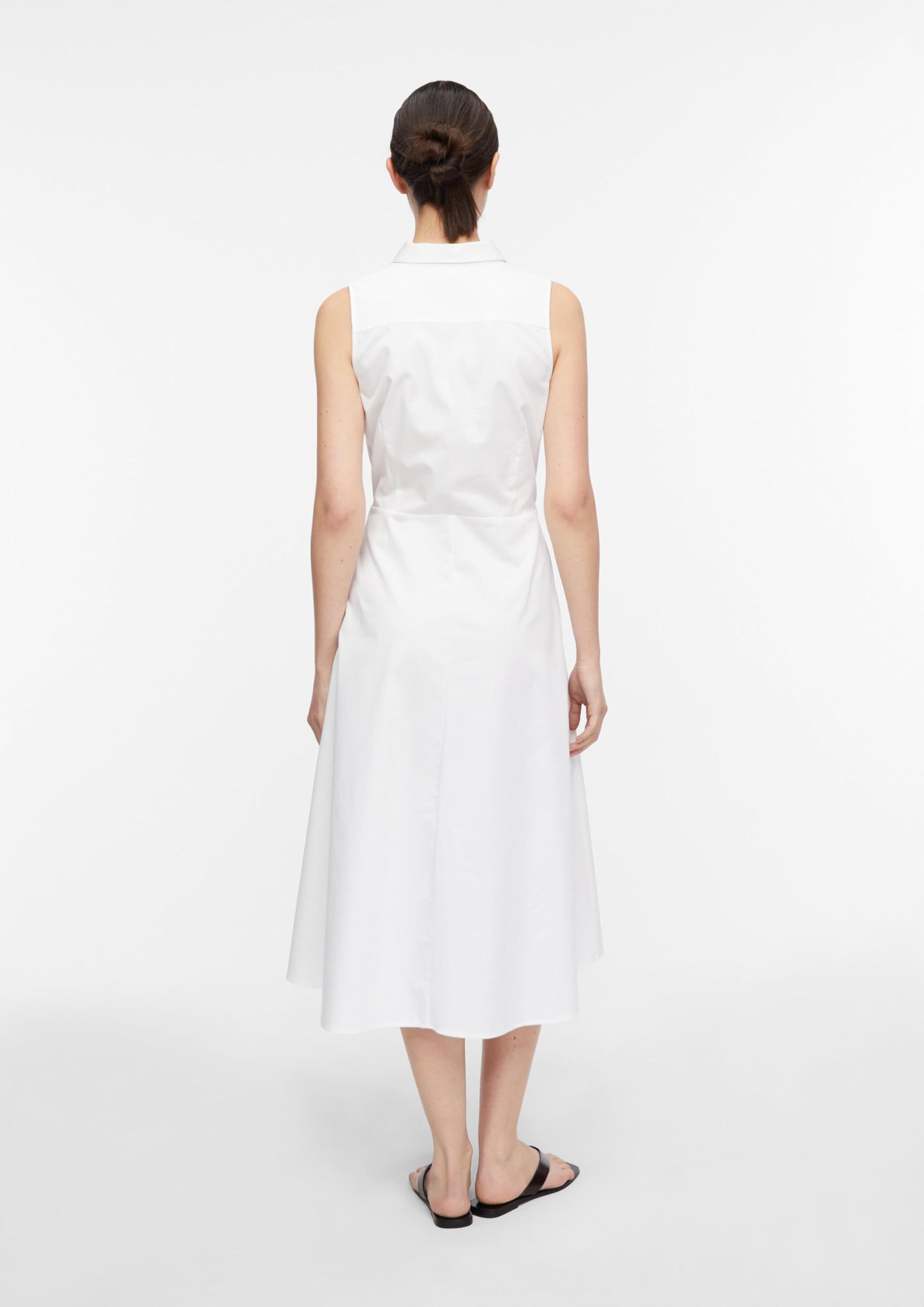 Comma Popeline-Kleid mit Schleifen-Detail