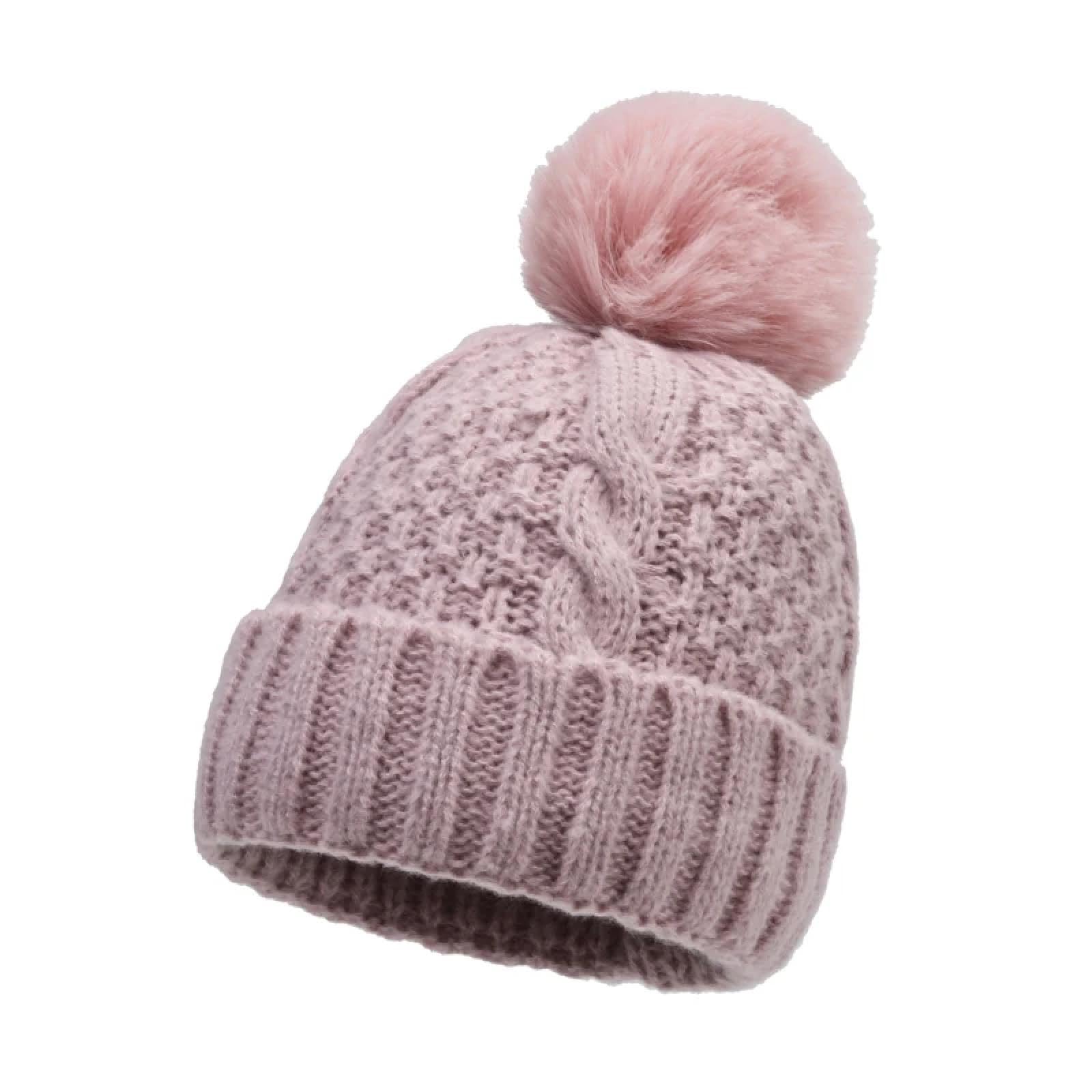 Casquettes Bonnets Chapeaux Bonnet Tricoté Bonnet Chapeau en Automne Et en Hiver, Les Chapeaux des Femmes sont Épais Et Chauds, Et La Planche Nue Montre Un Petit Visage