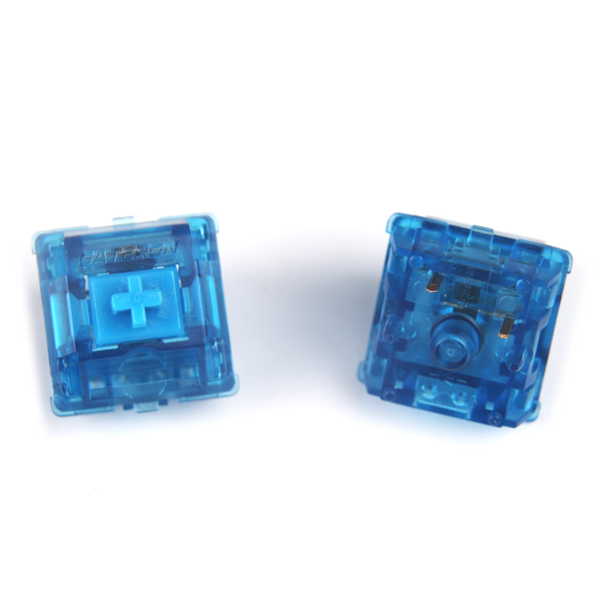 Gateron Ink v2 interruptores de 5 pines transparente carcasa ahumada azul amarillo rojo negro silencioso teclado mecánico personalizado interruptor (70 unidades, tinta azul)