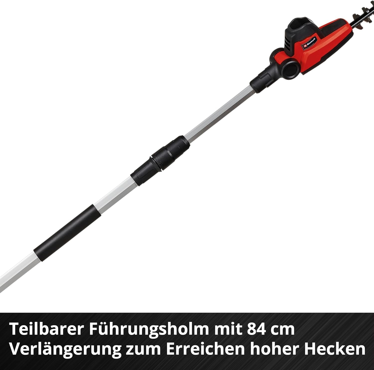 Einhell Akku-Teleskop-Heckenschere GC-HH 18/45 Li T-Solo Power X-Change (Lithium-Ionen, Hauptgriff drehbar, Metallgetriebe, Motorkopf 7-Fach neigbar, ohne Akku und Ladegerät)