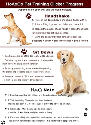 Miniatura 5 de Clicker de entrenamiento para mascotas con correa para la muñeca, clickers de entrenamiento de perros (negro + azul)