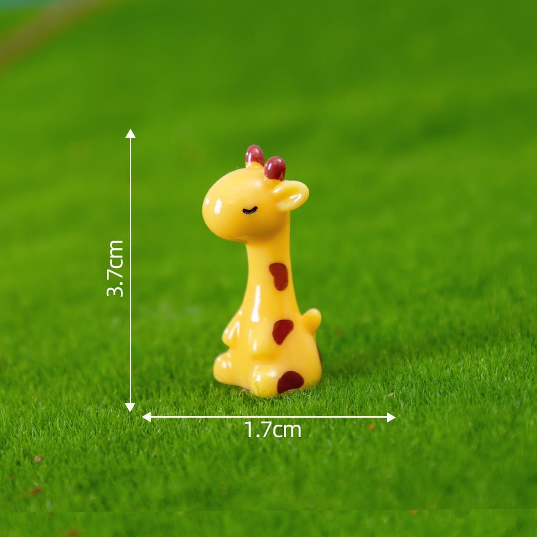 4Pcs Mini Giraffe Figurines - Cute Resin Animal Decor, Fairy Garden Crafts, Dollhouse Miniatures, Zoo Landscape Ornaments, Home Desk Decor, Gift for Animal Lovers - Image 7
