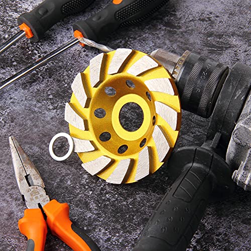 4 Inch Concrete Turbo Diamond Grinding Cup Wheel 12 Segs Heavy Duty Angle Grinder Wheels For Angle Grinder #TOP6
