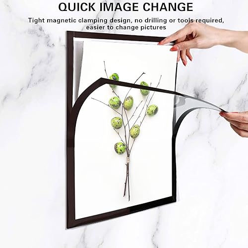 Miniatura 3 de BestYiJo 4 marcos de arte con diamantes de 12 x 16 pulgadas, marcos de lienzo de arte con diamantes autoadhesivos, exhibición y protección de arte