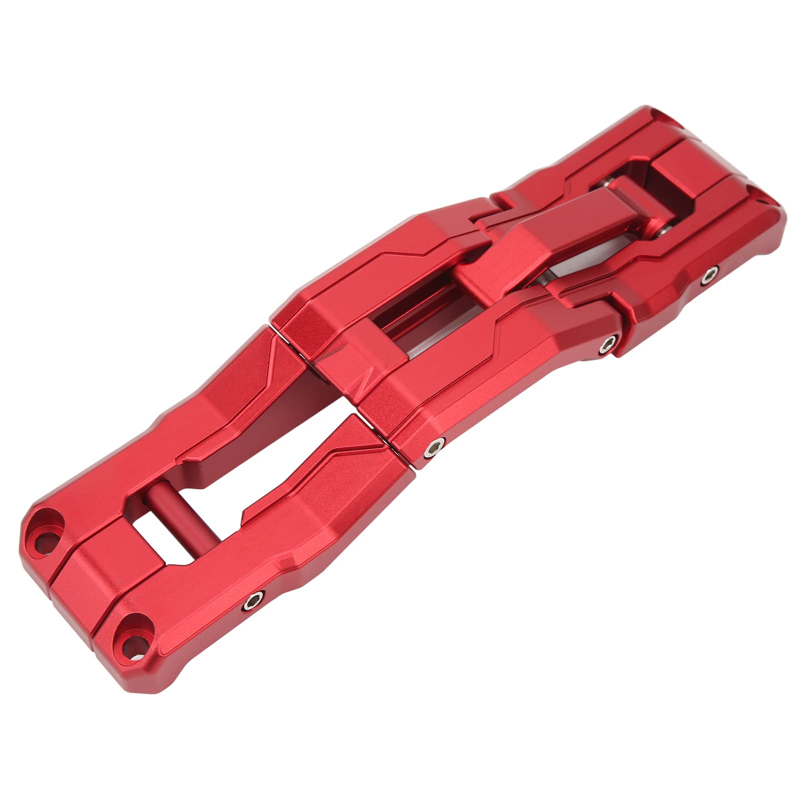 Tbest Aluminiumlegierung Türscharnier Stufen, Einfache Montage (Rot)
