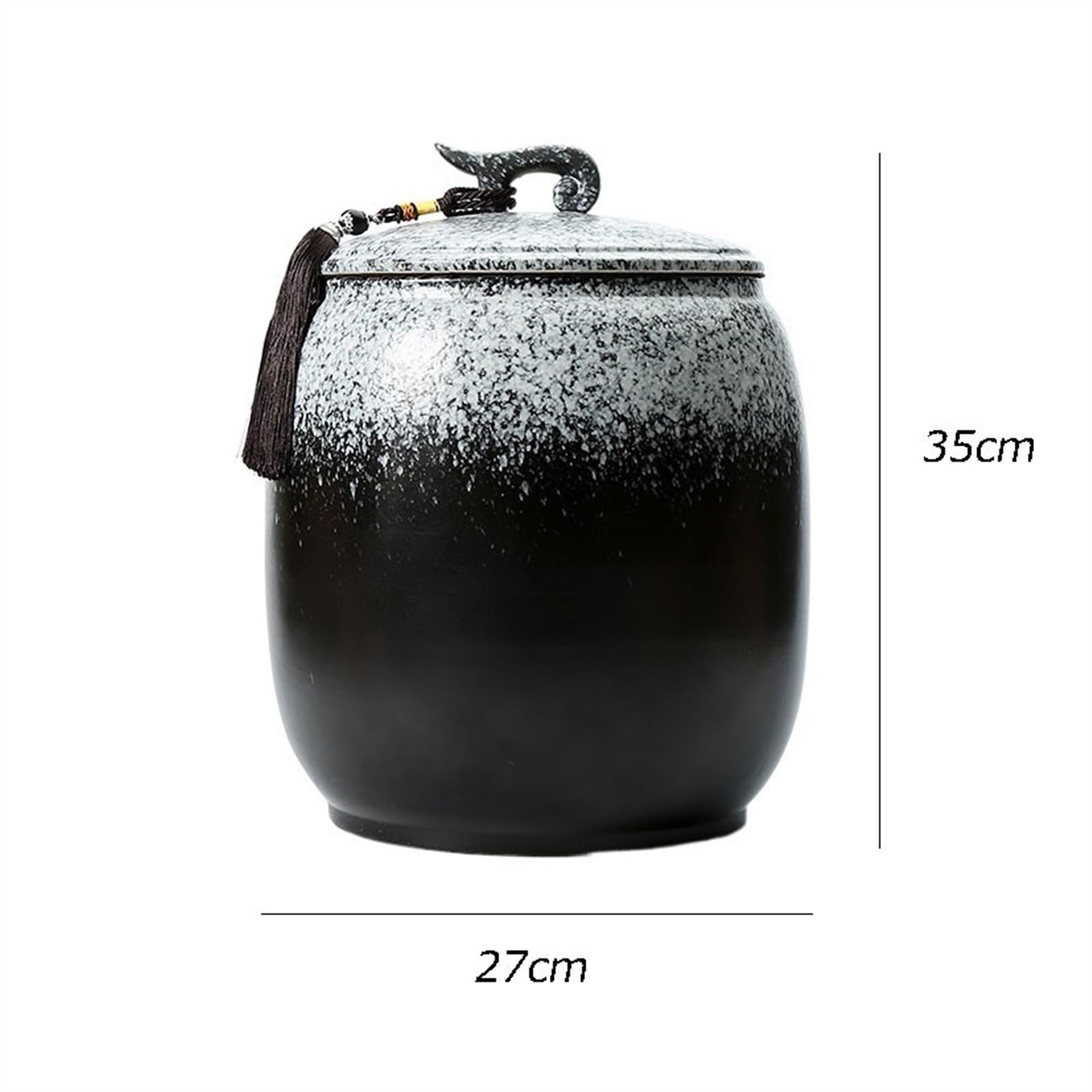 Teedose Kung-Fu-Tee-Sets, großes Keramik-Siegelglas, Tee-Kuchen-Vorratsglas, Küchen-Organizer, lose Teedosen Keramik-Dose für Tee
