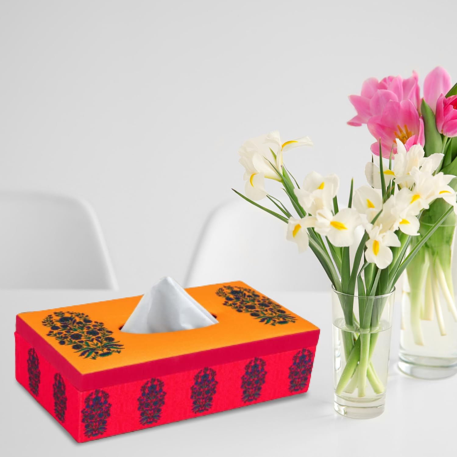 Stylish Tissue Box Holder - Handcrafted & Elegant -19