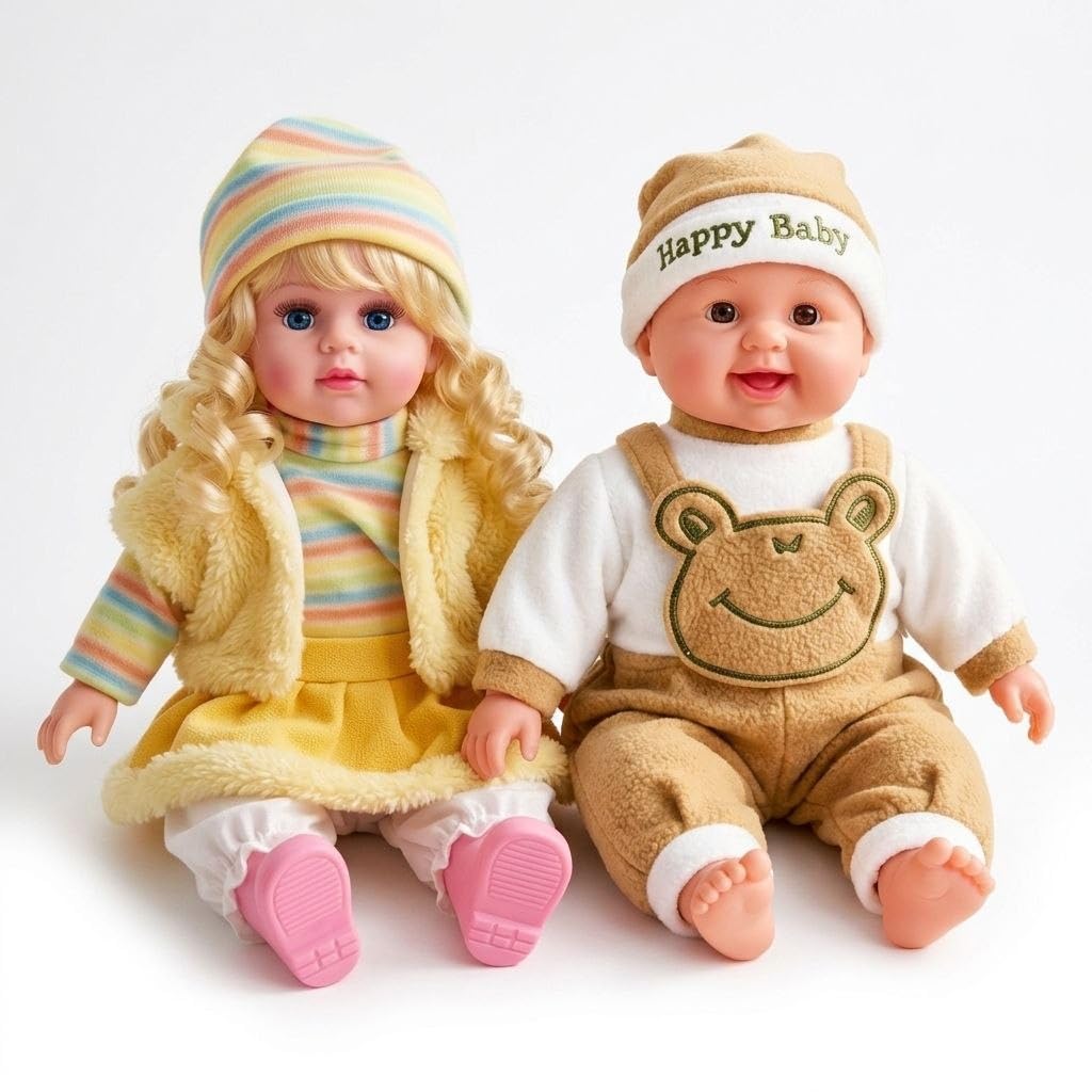 Musical Baby Doll Toy for Kids | Soft Plush Talking Doll with Touch Sensor & Sound | Battery Operated Music Doll for Boys & Girls | Birthday Gift Toy (Multi Color, Design As Per Stock)-image-14