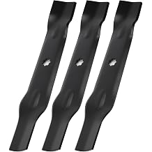 GY20852 High Lift Mower Blades for 48" Cut Deck, GX21784 Mower Blades Compatible with John Dee re 145 155C D140 D150 D160 LA130 LA140 LA145 LA155 E160, Replace AM141035/AM137757, 3 Pack
