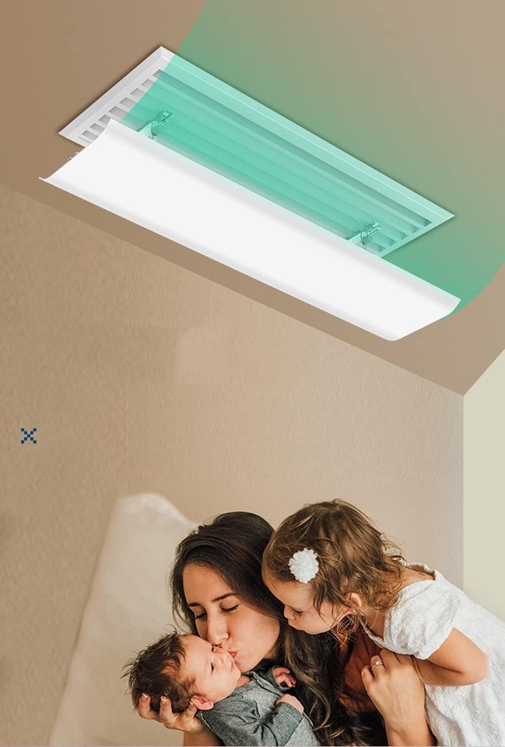 セントラル空調フロントガラス、対直進風バッフル 空気出口バッフル オフィス空調ディフレクター ウィンドディフレクター