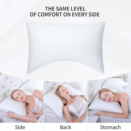 Miniatura 7 de Foamula Almohada para dormir de lado para dolor de cuello y hombros almohadas ergonómicas de espuma viscoelástica almohadas de cuello para aliviar