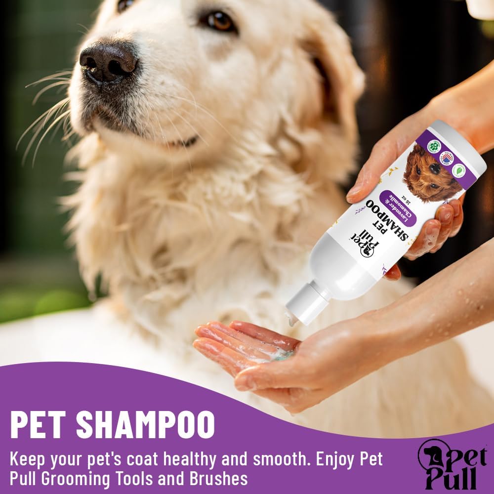 Pet Shampoo for Dogs - Plant-Based Dog Shampoo Cleanser - Dog Wash Pet Supplies for Pets with Lavender and Chamomile Scent - Safe and Gentle Sensitive Skin Dog Shampoo - Made in The USA 16oz Shampoo Lavender & Chamomile image 7 of 7 B0CSL9FHXJ