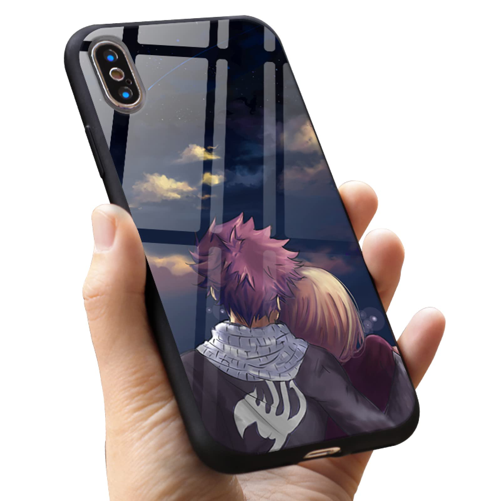 Amazon.co.jp: FAIRY TAIL Tpu Phone Case 背面強化ガラスの携帯保護