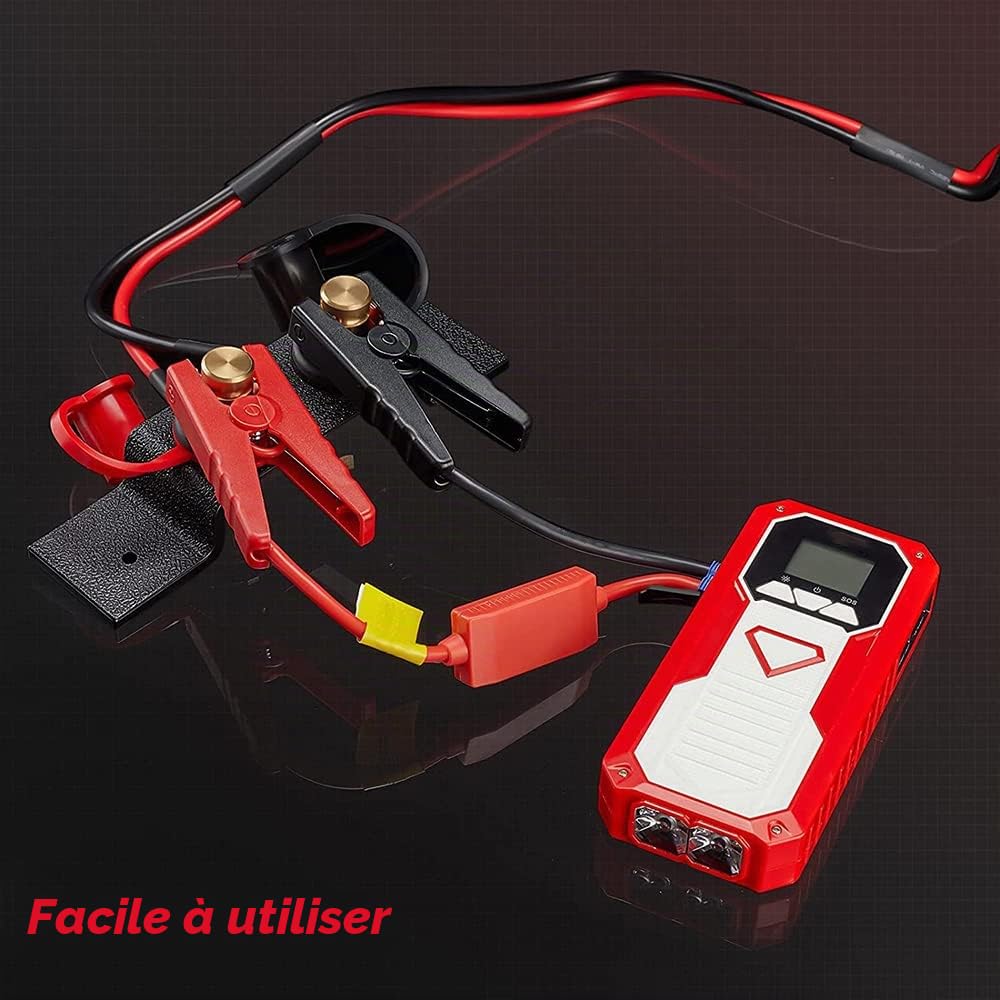 Riloer Kit de bornes de démarrage pour voiture Station de charge à distance pour batterie, Épaisseur de ligne : 0,7 cm, convient aux VTT UTV