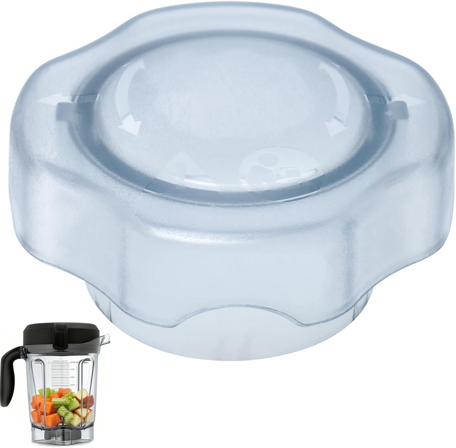 Lid Plug Replacement Parts for Vitamixer ๐ฒ๐ฐ๐ผ๐ ๐๐ผ๐ ๐ฃ๐ฟ๐ผ๐ณ๐ถ๐น๐ฒ ๐๐ผ๐ป๐๐ฎ๐ถ๐ป๐ฒ๐ฟ Plug Fit Drink Machine Pro750 Pro300 Low Profile 64-oz Container | Durable BPA-Free Clear Plastic