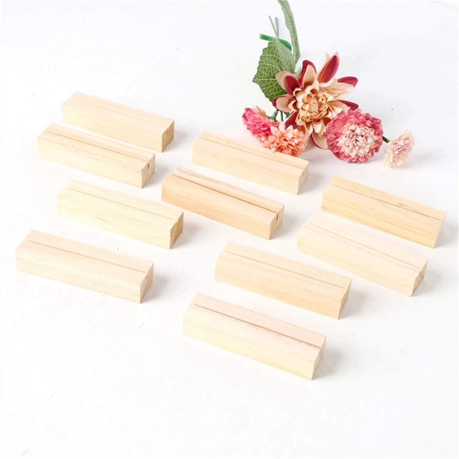 Tischkartenhalter aus Holz, 24er-Pack for rustikale Hochzeitstisch-Namensschilder