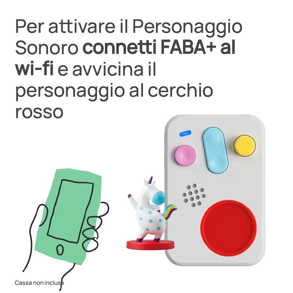 FABA Personaggio Sonoro Baby Party - Canzoncine - Giocattolo, Contenuti Educativi, Versione Italiana, Bambini 0+ Anni