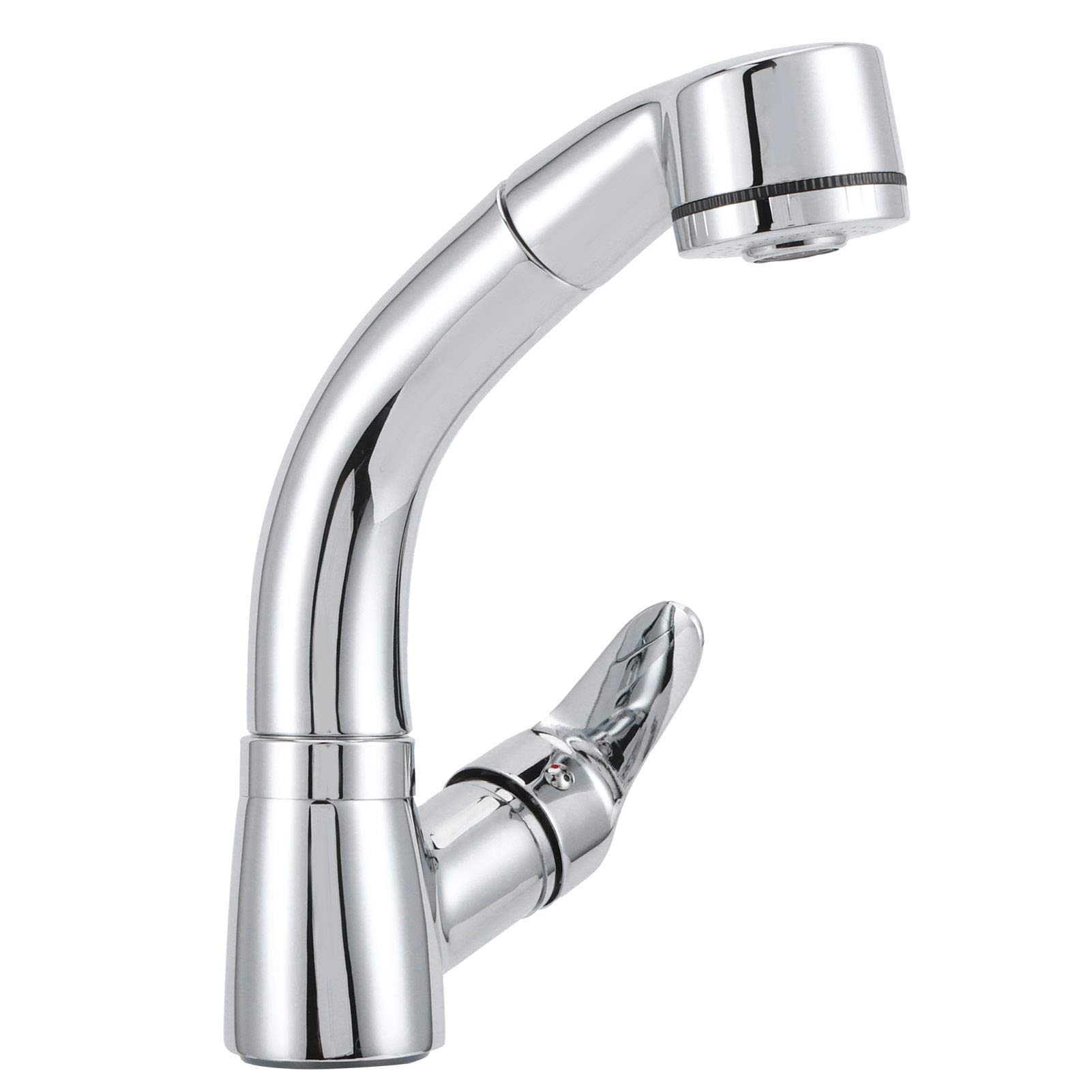 G1/2 Rubinetto per lavello da estraibile Spruzzatore girevole a 360 gradi Miscelatore monocomando con modalità di spruzzo a doppia funzione Costruzione in ottone per lavab