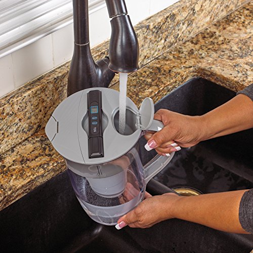 ZeroWater ZR-0810G, 8 Cup Round Water Filter Pitcher with Water Quality Meter - Thumbnail 7