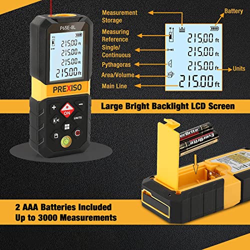PREXISO 215Ft Laser Measure