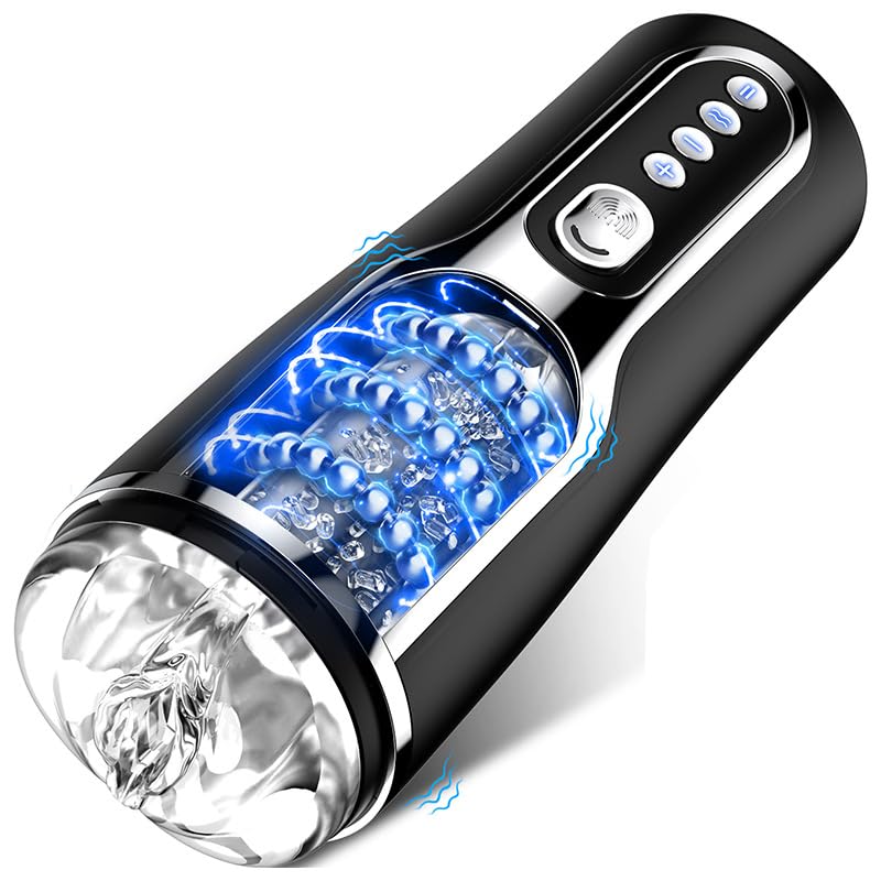 Sucer Vibrateur M??t?rbate?r Masculin électrique Automatique Silicone imperméable Masseur 7 Modes de vîbr?tîon et d'aspiration Mains Libre Bouche Suceuse...