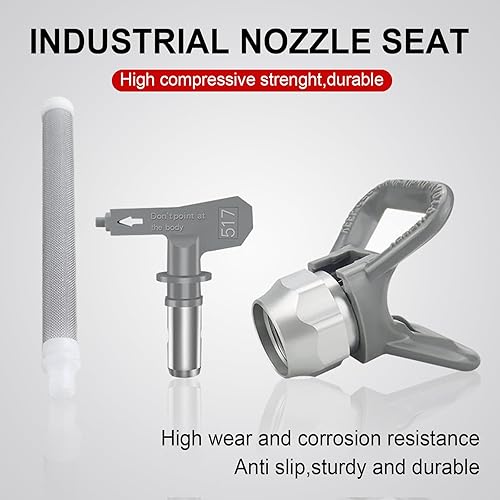 Miniatura 2 de Pistola pulverizadora de pintura sin aire de alta presión 3600 PSI 517 punta de boquilla para pulverizador con 3 piezas de filtro JW-G3