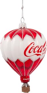 Kurt Adler Glass Balloon Ornament, 3.5-Inch