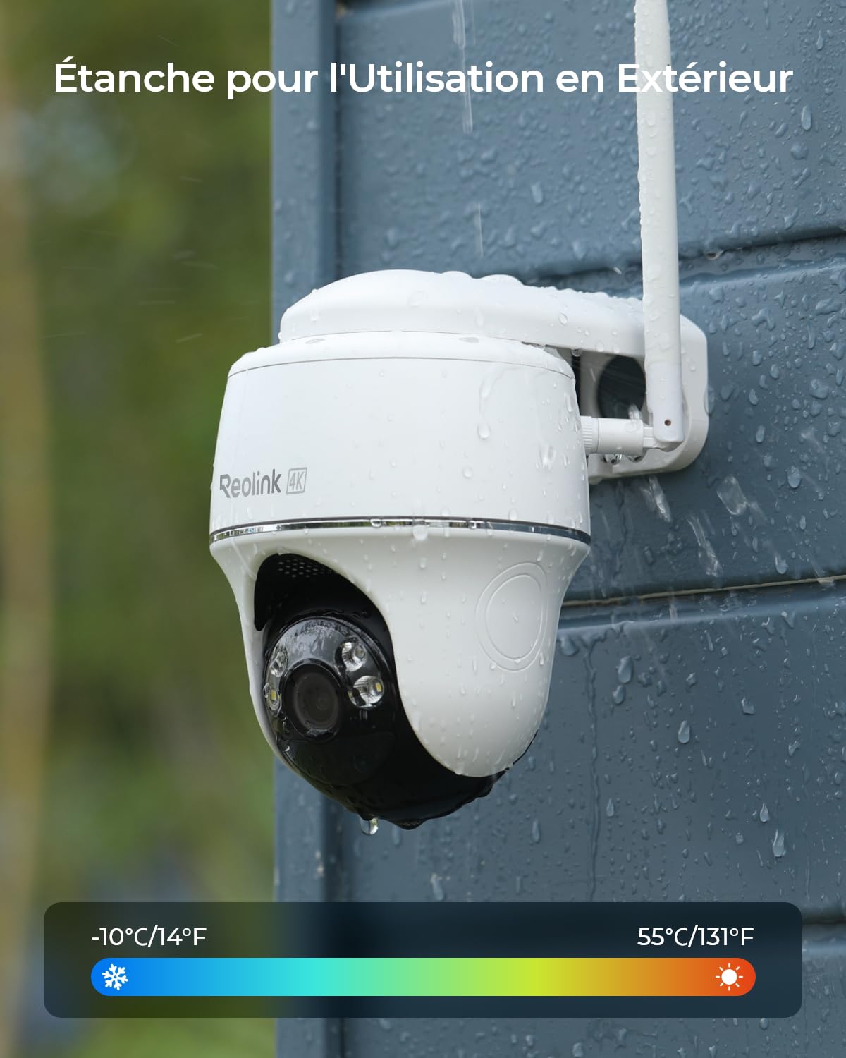 Reolink 4K Camera Exterieur sans Fil, Argus PT Ultra (Reconditionné)