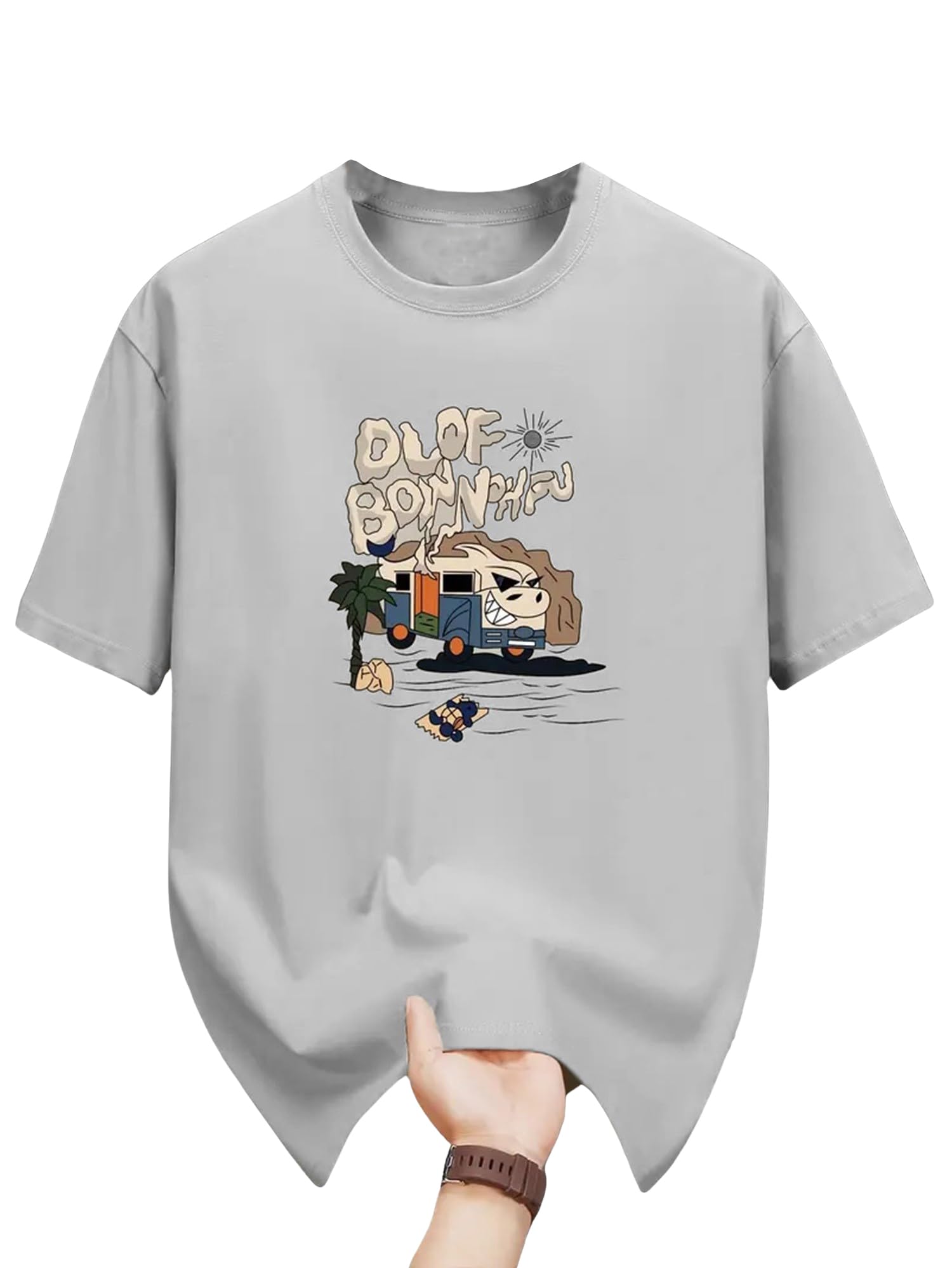 LymioMen Cotton T-Shirt || Regular Fit || Printed (T-44-47)