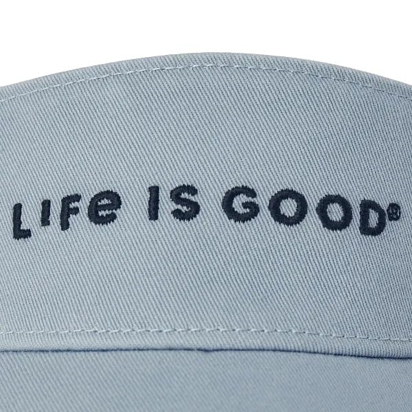 Life is Good. Unisex Crafty LIG Chill Cap Visor, Gray Blue2