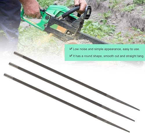 Miniatura 3 de Pilipane 3 piezas de aleación de 0.205 in de aleación redonda de motosierra archivos de archivado afilador de carpintería para afilar, archivo de